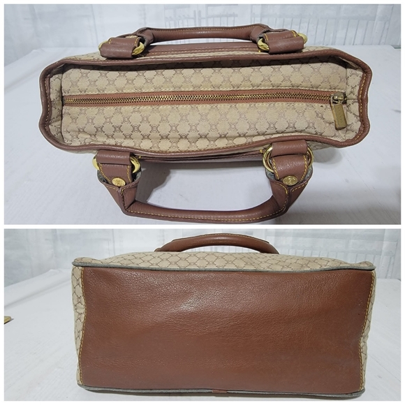 Celine Macadam Canvas and Leather Boogie Tote Bag Beige/Brown - Picture 8 of 12